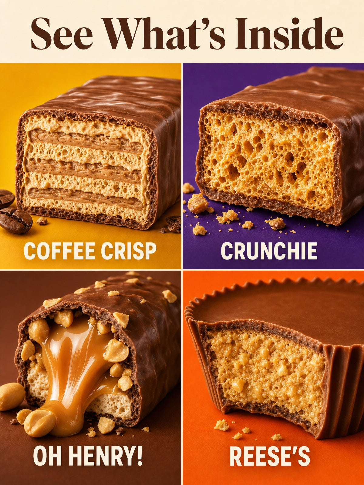 Chocolate Bar Assortment Gift Box, 10 Count, 16.54oz Variety pack.Milk chocolate gift box with a crispy crunchy assortment. Perfect for sharing, gifting, office snacks, and sweet cravings