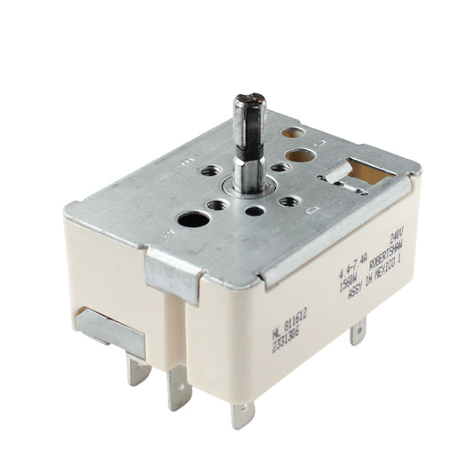 6 Inch Infinite Heat Switch WB24T10029 Replacement for GE ECB EER Series Electric Range Burner Control, Replaces AP2024076 PS236754 EA236754 AH236754 769696 Surface Element Switch