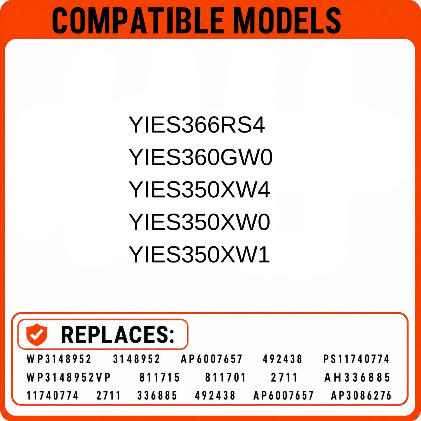 Replacement Surface Burner Switch for YIES366RS4 YIES350XW4 YIES360GW0 Electric Cooking Range, Infinite Heat Control Replaces 3148952 WP3148952