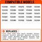 Surface Heating Control Switch 3148953 Replacement Estate TES TEP Series Electric Range Repair Part – Fits TES355MT1 TEP315TW1 TES356RD1 Stove Models. Replaces WP3148953 AP6007666 PS11740783