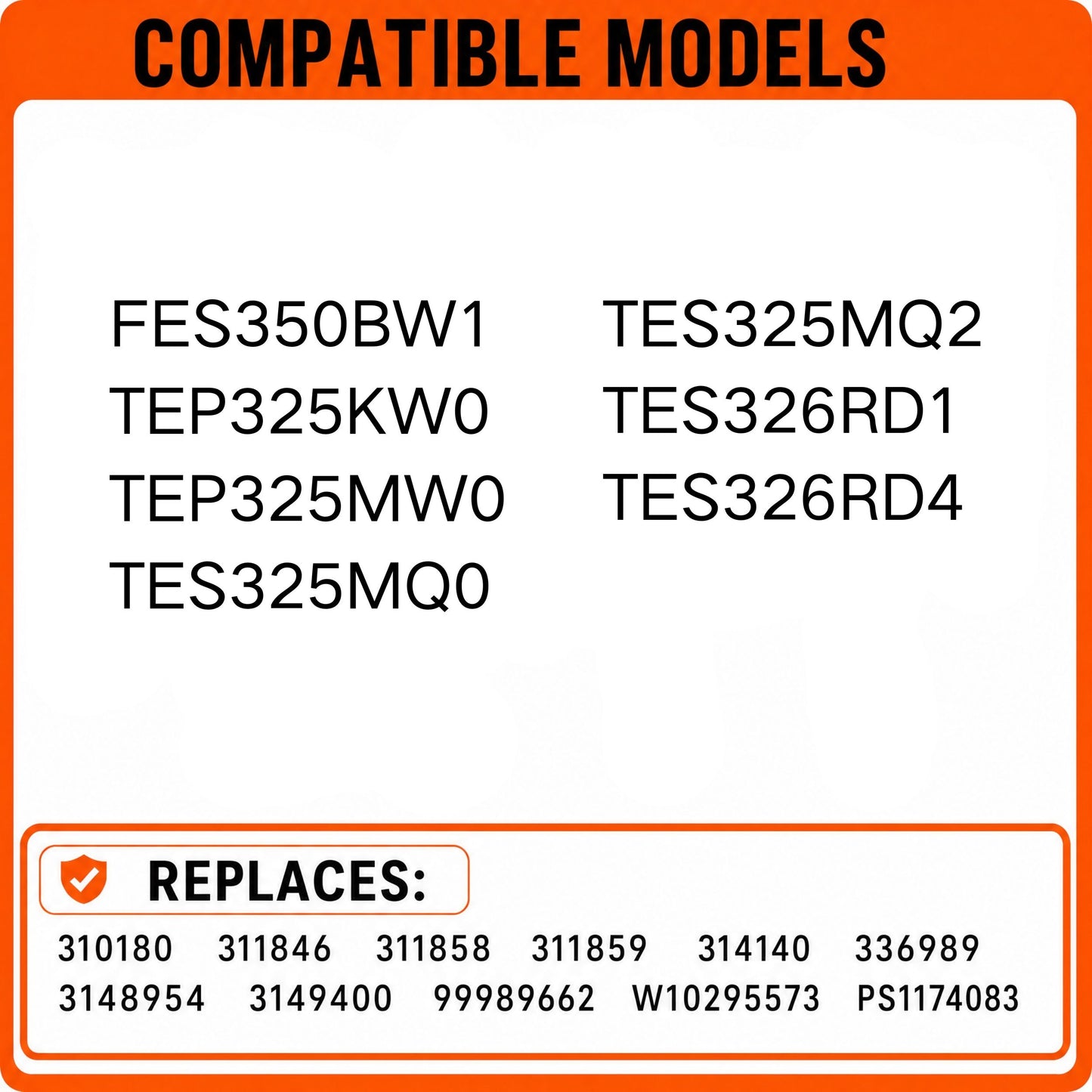 Range Burner Control Switch Compatible with Estate FES350BW1 TEP325KW0 TEP325MW0 TES325MQ0 TES325MQ2 TES326RD1 TES326RD4 Electric Range, Replaces 3149400 WP3149400VP