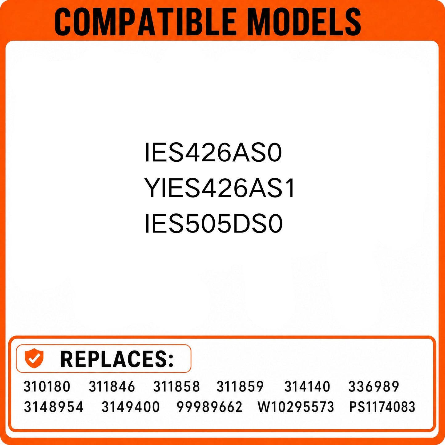8 Inch Burner Infinite Heat Switch for Ikea IES426AS0 IES505DS0 YIES426AS1 Electric Range, Replaces 3149400 AP6007666 WP3149400VP W10295573