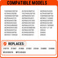 Surface burner infinite switch compatible with ACR4303 AER5844 AER6603 Amana electric range models, 6-inch element heat control replacement for 3148951 3149404 WP3149404 AP6007668