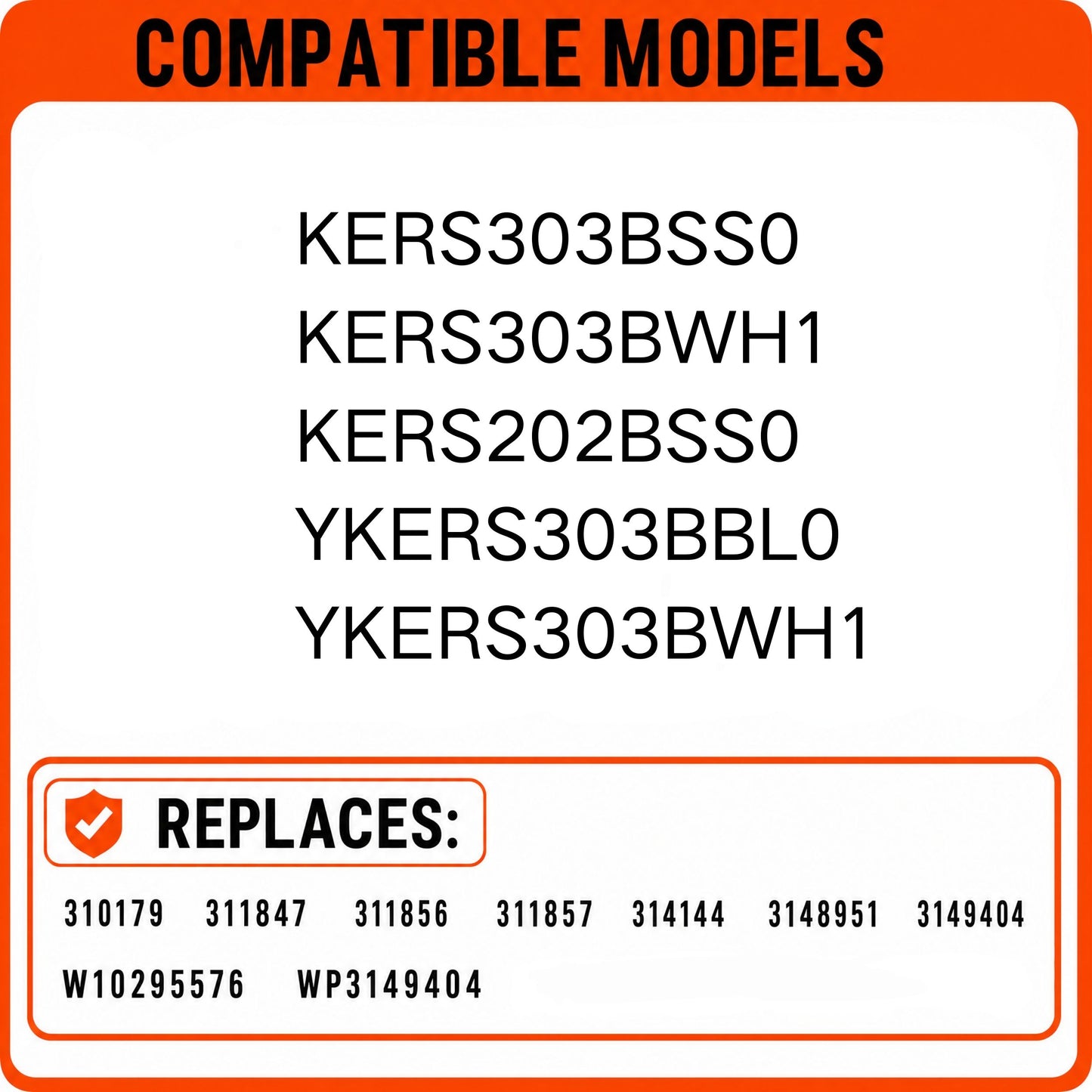 Replacement burner control switch for KERS303BSS0 KERS303BWH1 KERS202BSS0 KitchenAid electric ranges, 6-inch surface element infinite heat regulator, replaces 3148951 3149404 WP3149404
