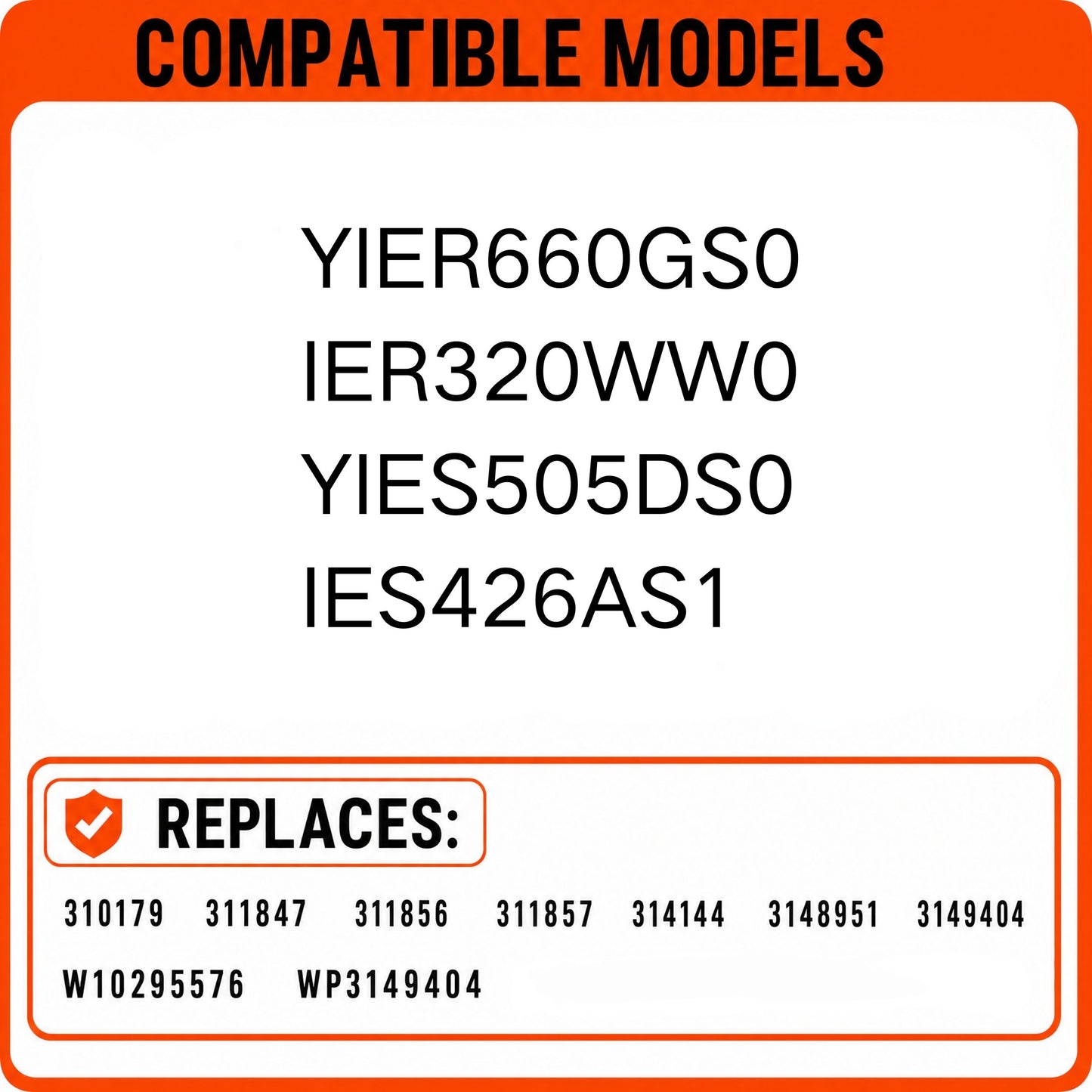 Surface burner infinite switch designed for IKEA compatible YIER IER IES series electric ranges, heat control replacement part for 6-inch element, replaces 3148951 3149404 WP3149404