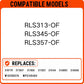 Range burner infinite heat switch for RLS series Caloric electric stove models RLS313 RLS345 RLS357, surface element control replacement part, replaces 3148951 3149404 WP3149404