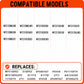 WFC150M0JW0 WFC310S0EW3 WFC315S0JS1 Surface Burner Control Switch, Infinite Heat Regulator for Whirlpool Electric Range, Replaces WP3148952 PS11740774