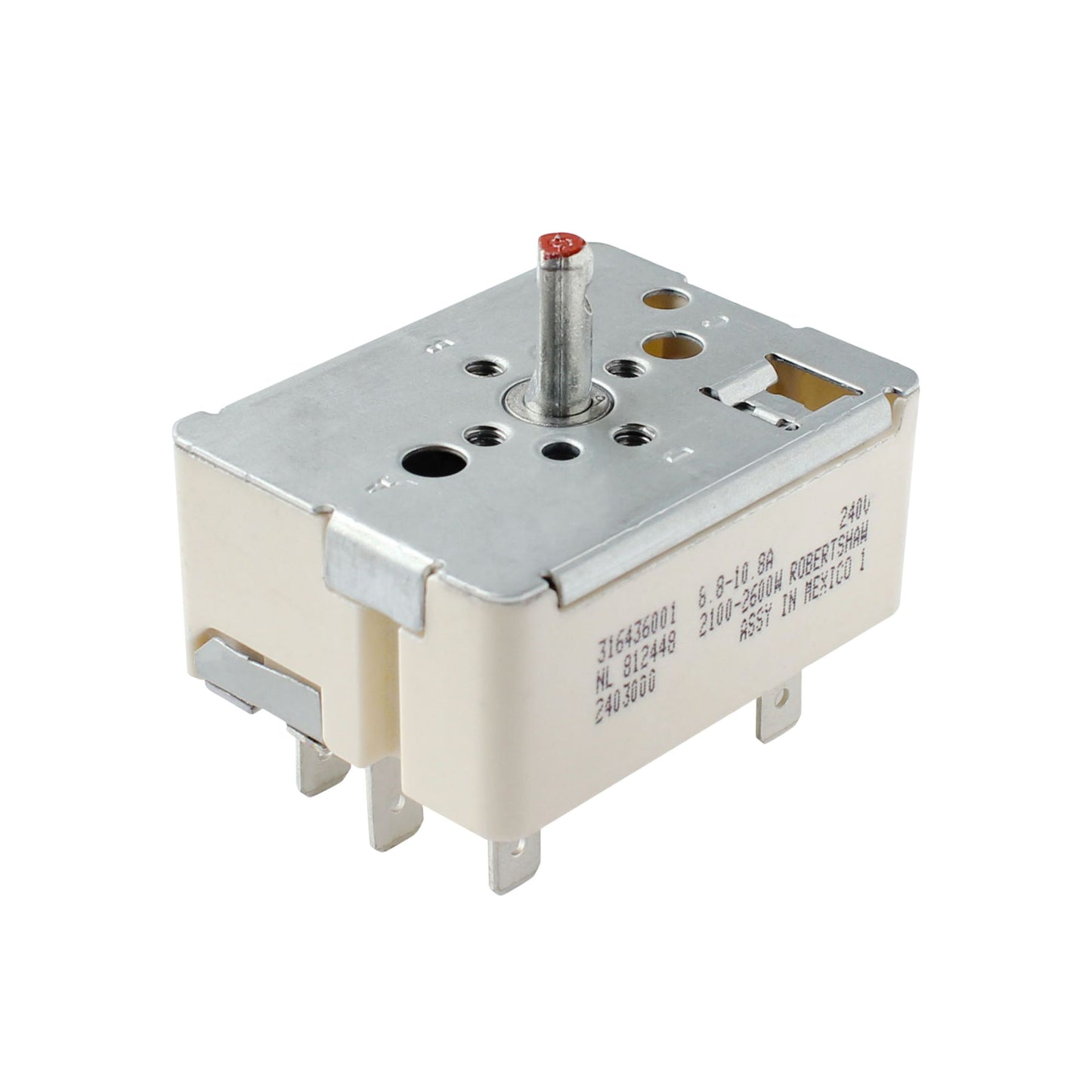 316436001 Range Surface Element Control Switch, 8" Infinite Burner Switch for Frigidaire Kenmore Electric Stove, Replaces 316021501 AP3885460 PS1145040 5304506425