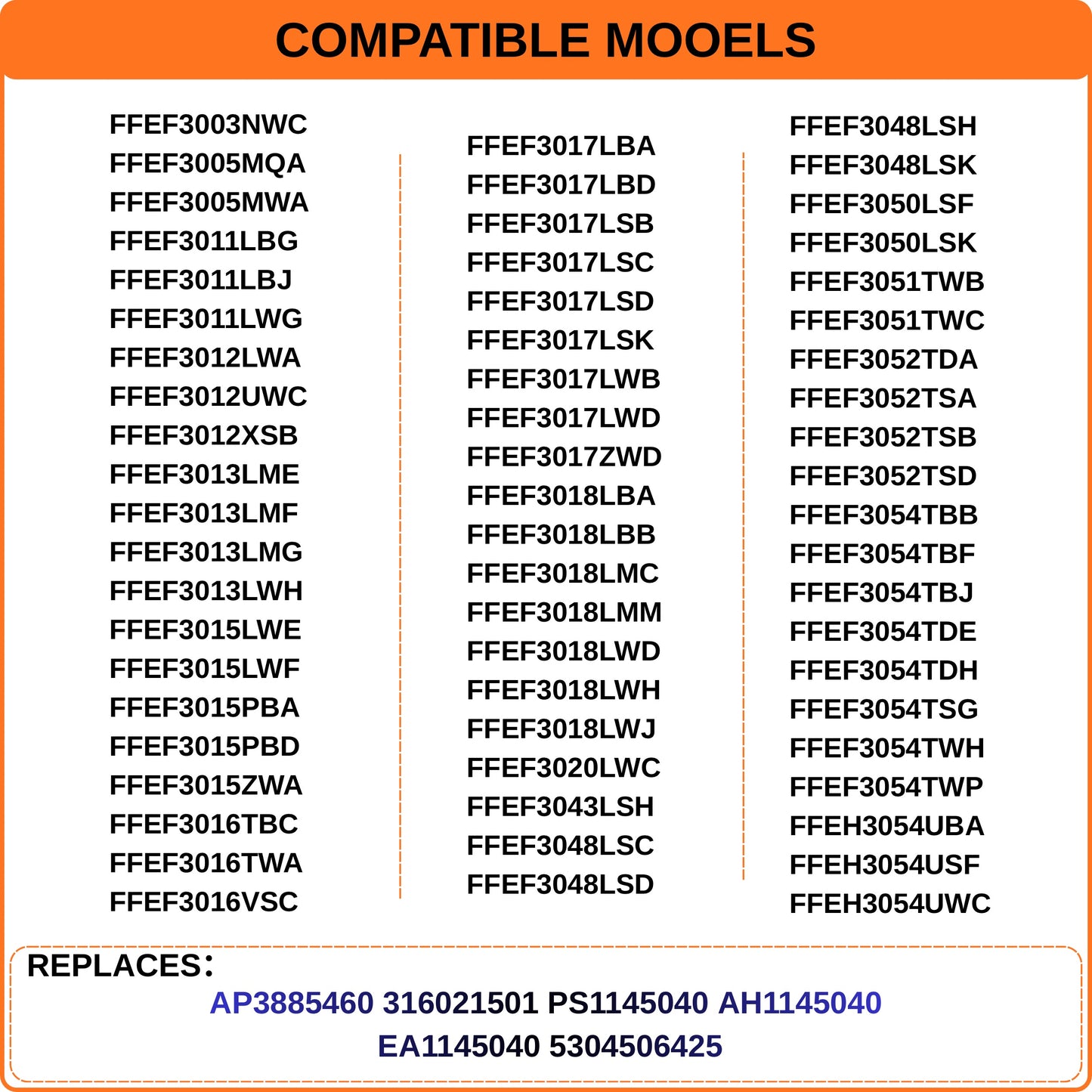 Electric Range Burner Control Switch Compatible with Fri-gi-daire FFEF Series FFEF3017LWD FFEF3048LSK, 8" Surface Element Infinite Switch Replacement, Replaces 316436001 5304506425 AP3885460