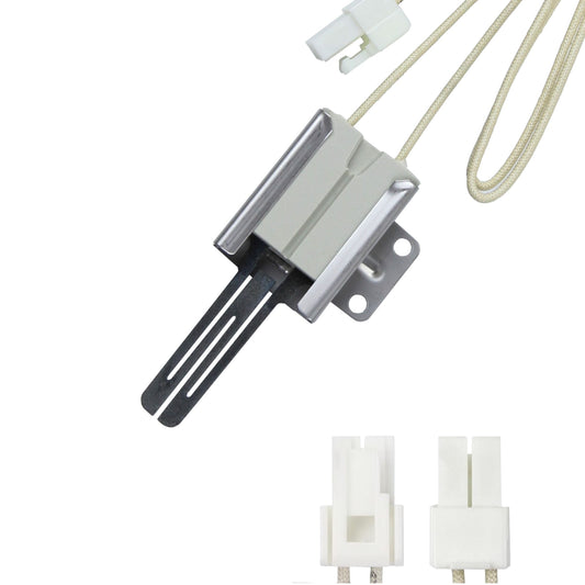 316489403 Gas Oven Igniter Replacement for Frigidaire CFGF3023LWA CFGF3053LSD CFGF368GBE CFGF368GCG CFGF368GSG, Fast Ignition High Heat Resistant Bake Igniter Fix No Heat Gas Stove Oven Repair Part