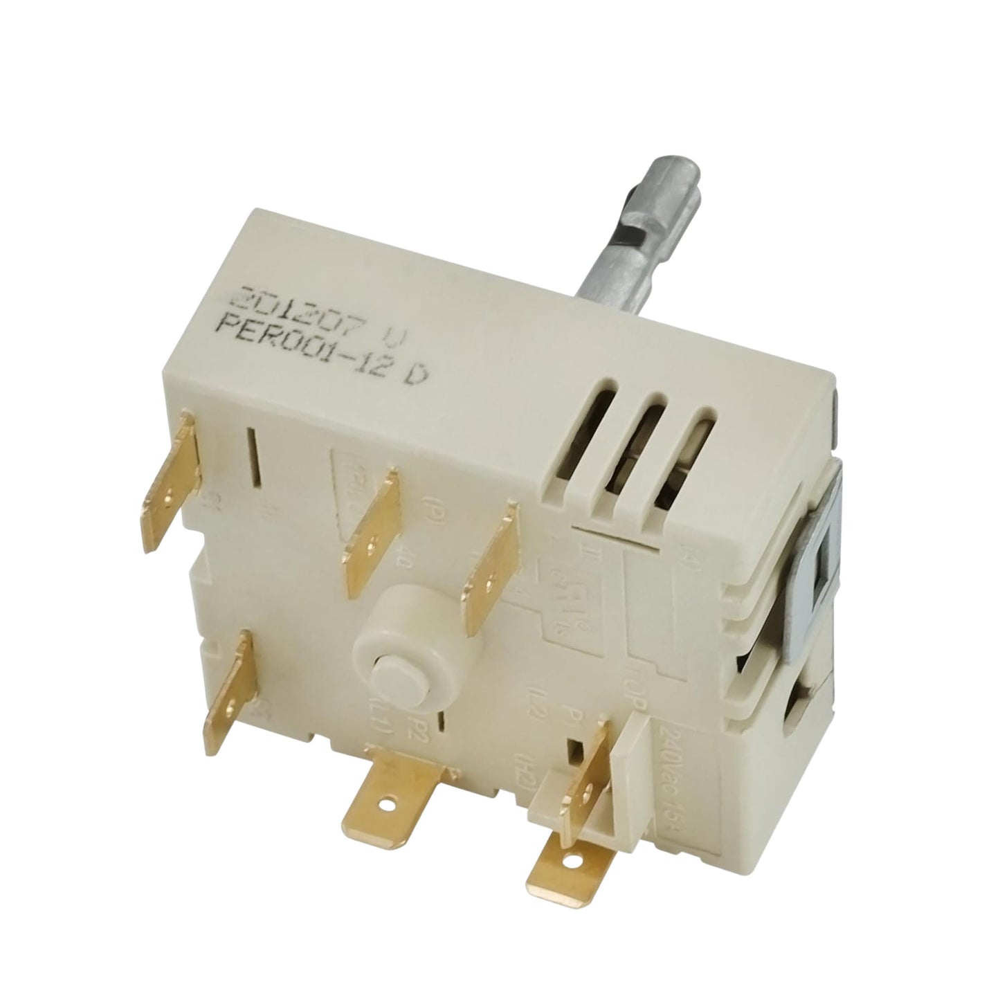 NE59J7850WG, NE58K9850WS DG44-01006B PER001-12 D Range Dual Surface Element Switch Fit for Samsung Electric Range NE58K9850WG, NE58K9430SS, NE58K9500SG, NE58K9850WG, NE58F9710WS, NE58R9431SG, NE58F9500SS, NE58R9431S, NE58K9500SG