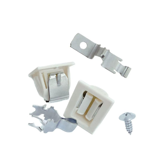 Designed to fit KitchenAid dryers manufactured by Whirlpool. Replaces OEM part numbers 279570, 279570VP, and related models. Compatible with JG4ST700GQ0, JG4ST700GZ0 KEHS01PMT0 Dryer Door Latch Catch & Strike Kit 279570 (2 Pack).