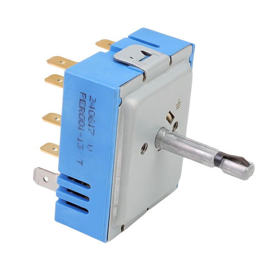 DG44-01007B Triple Burner Infinite Switch Replacement for Samsung Range, Replaces DG44-01007A, Fits NE59J7630SB, NE59J7630SG, NE59J7630SS, NE59J7630SW, NE59J7650WS, NE59J7750WS, NE59J7850WG, NE59J7850WS, 240V 15A Surface Element Control Switch