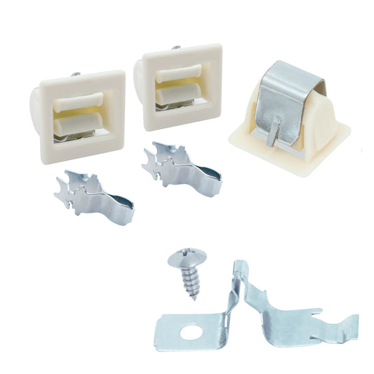 279570 Dryer Door Latch Catch & Strike Kit (3 Pack) for KitchenAid Dryers - Fits Models KEHS01PMT1, KELC500TAL0, KEYE550VWH0 - Heavy-Duty Replacement Parts Restore Firm Closure & Prevent Energy Loss - Easy Snap-In DIY Installation
