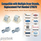 Dryer Door Catch Strike Kit 2 Pack Compatible with Amana Models NED5100TQ1, NED7300WW0, NGD5100TQ1, NDE5800AYW – Replaces 279570 PS334230 AP3094183, Fix Door Latch & Start Issues