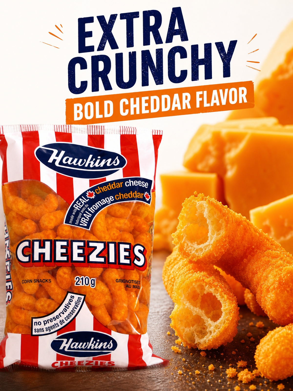 Canadian Snack 2 Pack 420g with Classic Canada Souvenir Keychain Crafted with real aged cheddar cheese, premium ingredients, and no preservatives for bold, authentic Canadian cheese flavor