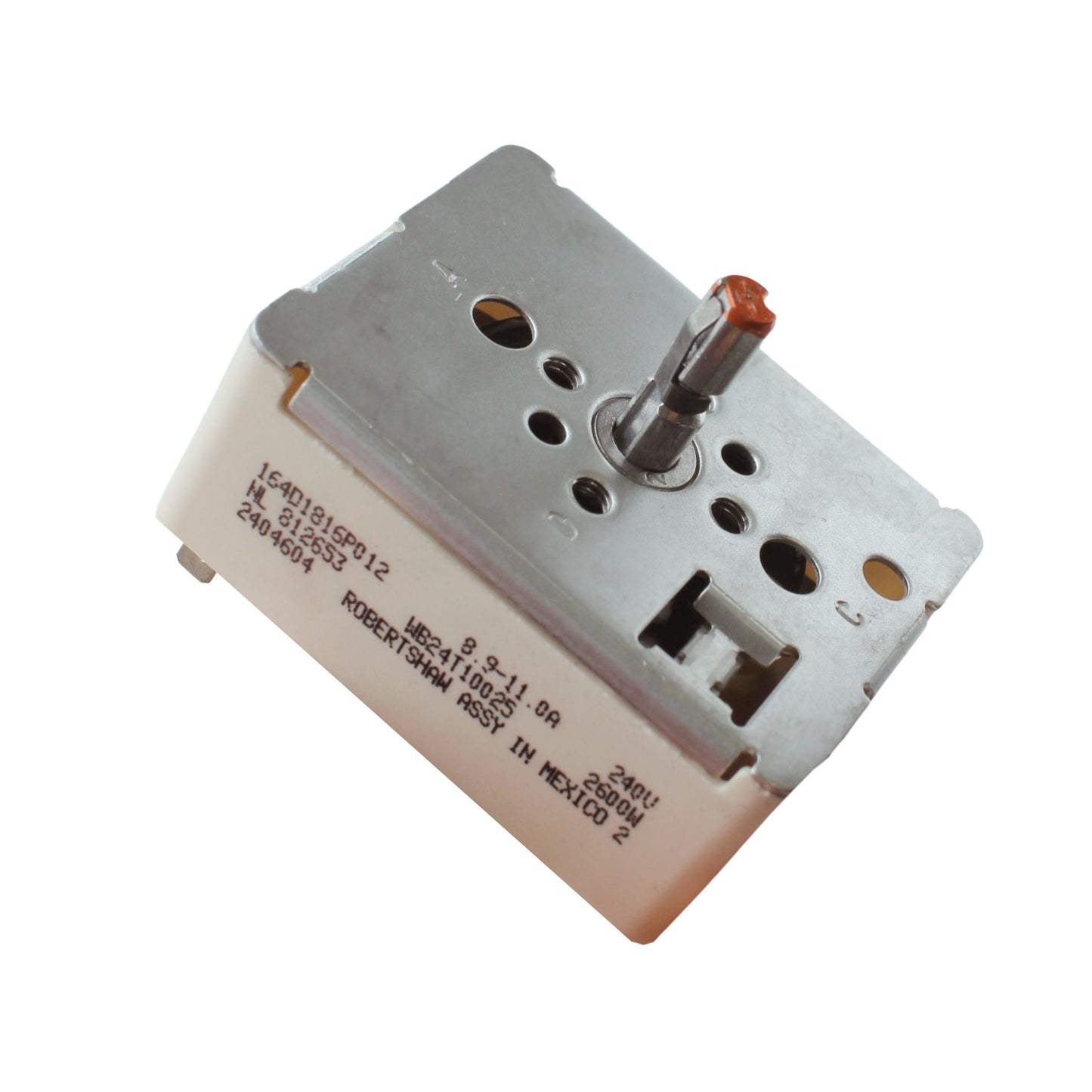 WB24T10025 Large Surface Burner Control Switch for JCBP / JCSP / JCBS / RA / XB /XC Series Electric Stove Repair, Fix Burner Staying Too Hot or Not Adjusting Heat Properly, Replaces 769692 EAP236750