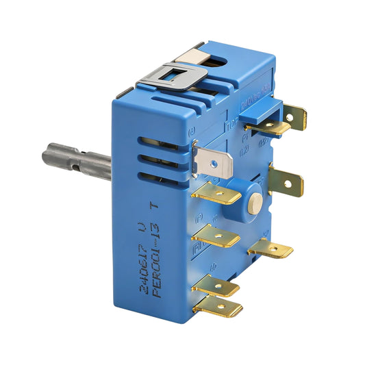 DG44-01007B Triple Burner Infinite Switch Replacement for Samsung Range, Replaces DG44-01007A, Fits NE59R6631SG,NE59R6631SS,NE59R6631ST, 240V 15A Surface Element Control Switch