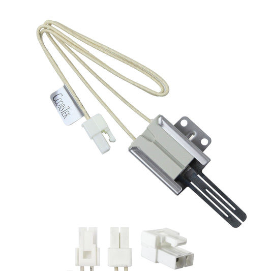 316489403Gas Oven Igniter Replacement for Frigidaire FCRG3005AWA FCRG3051ASA FCRG3052ASA FGGF3036TDA FGGF3059TFA LGGF3046TFC CEW30GF6GSE, Fast Heat Durable High Temperature Bake Igniter Fix No Heat Ignition Issue