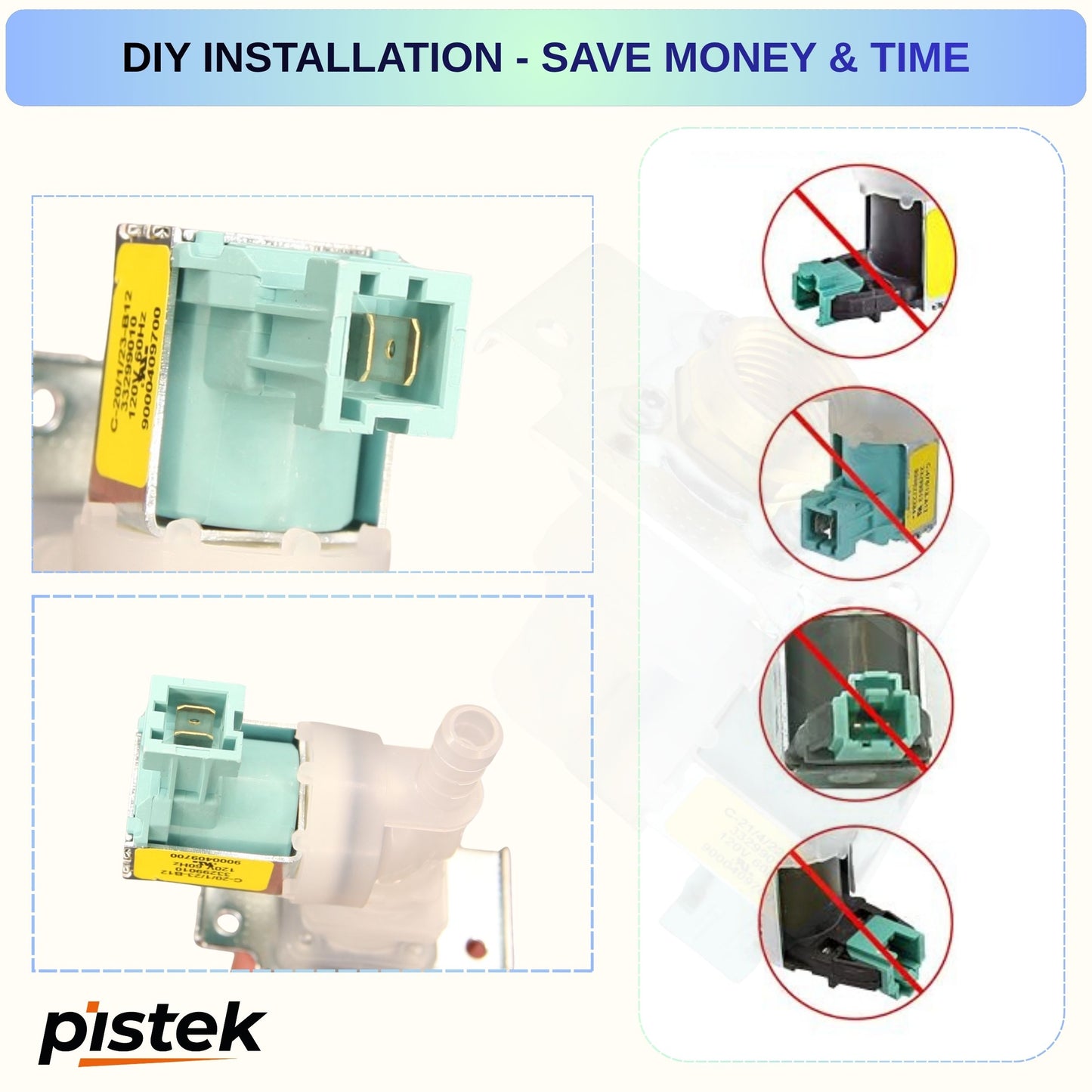 OEM Dishwasher Fill Valve 622058 Replacement for Bosch SHX Series, Fits SHX2AR55UC SHX2ARL5UC SHX3AR52UC SHX3AR55UC SHX3AR56UC SHX3AR72UC SHX3AR75UC SHX3AR76UC and More. Replaces AP4927070, PS8728724