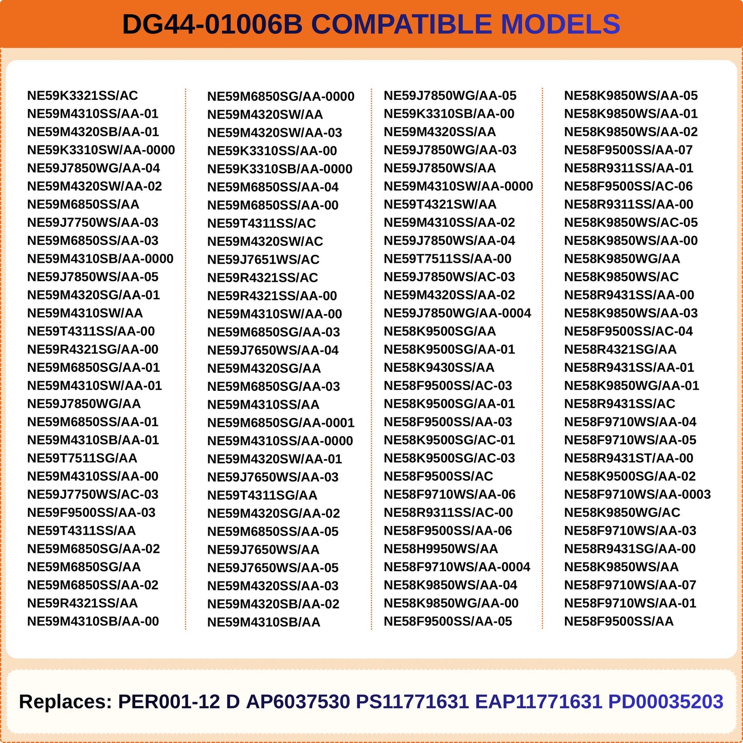 DG44-01006B PER001-12 D Range Dual Surface Element Switch NE59K3321SS/AC NE59M4310SS/AA-01 Compatible with Samsung NE58K9500SG/AA NE58K9500SG/AA-01.Replacement PER001-12 D, AP6037530, PS11771631, EAP11771631, PD00035203
