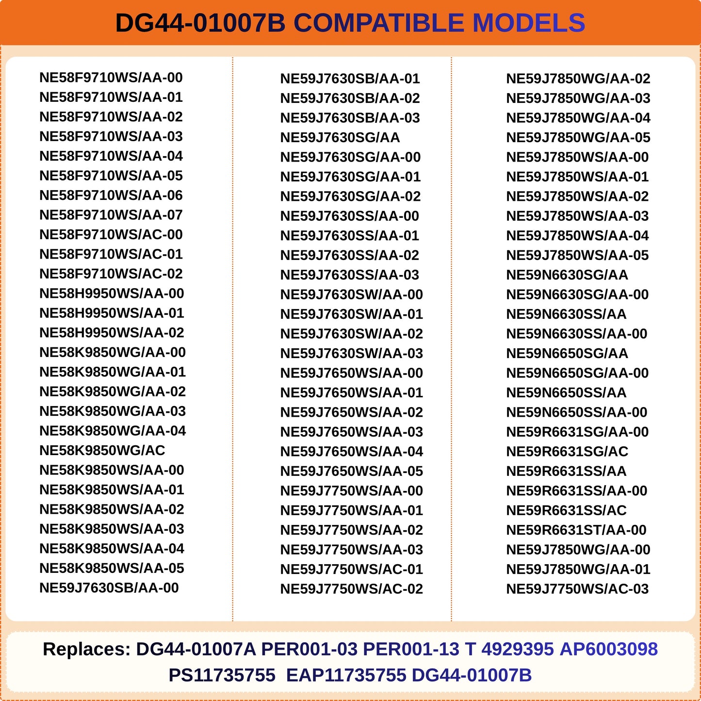 DG44-01007B Triple Burner Infinite Switch Replacement for Samsung Range NE59R6631SG/AA-00 NE59R6631SG/AC NE59R6631SS/AC NE59R6631ST/AA-00, Replaces DG44-01007A, 240V 15A Surface Element Control Switch