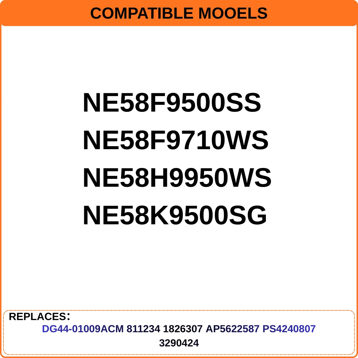 Surface Element Switch for Samsung NE58F9500SS NE58F9710WS NE58H9950WS NE58K9500SG Electric Range, DG44-01009A Infinite Burner Control Switch for 6" Single Loop Surface Burner, Replaces AP5622587