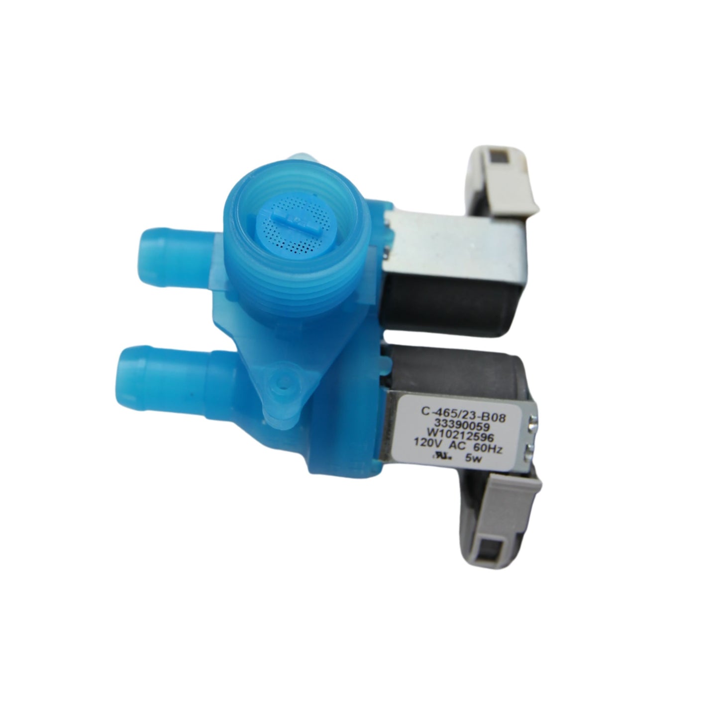 W10212596 Washer Water Inlet Valve Replacement for Whirlpool WFW9050 WFW9150 WFW9250 Series Washing Machines, Compatible with WPW10212596 AP6017174 PS11750469 1551647 33390059 120V 60Hz Cold Water Valve