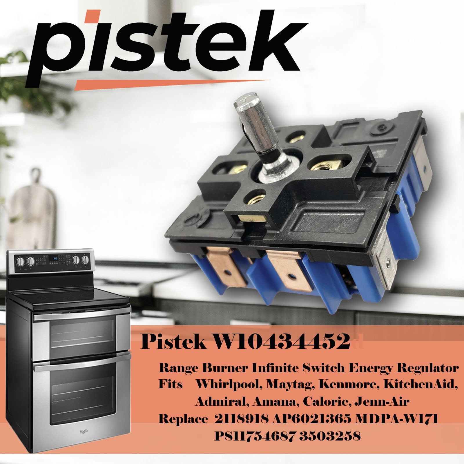 Interruttore Infinito Whirlpool Maytag Per Piano Cottura - Foto 3