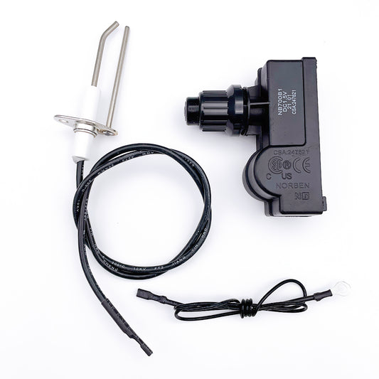 Universal Spark Generator Igniter Button Switch Kit for Fire Pit BBQ Grill Gas Burner System